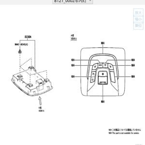812600R140C0 阅读灯总成适用于丰田BZ4X