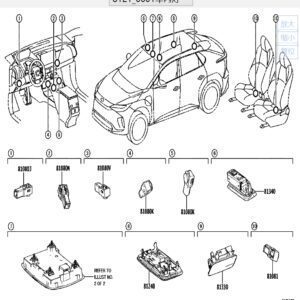 813300E030 行李箱灯总成适用于丰田BZ4X