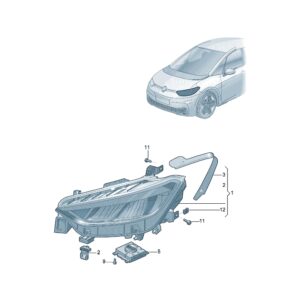 10D941077A  10D941078A  前部大灯 适用于上汽大众ID.3