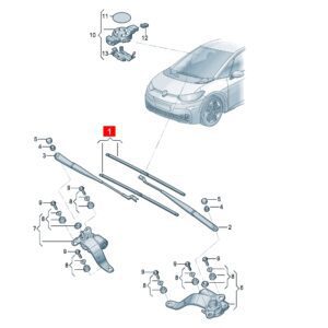 10D955425 10D955426 流线型挂水片 适用于上汽大众ID.3