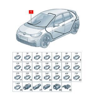 10D971001 室内线束适用于上汽大众ID.3