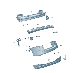 11G807305 后保险杠适用于大众ID7