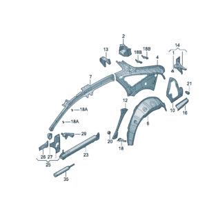 14A805165 14A805166 铰链加强件适用于大众ID7