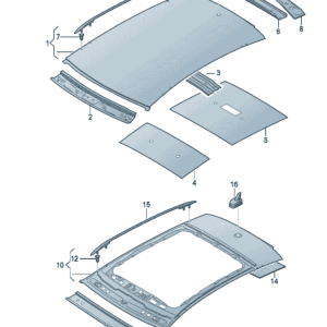 14A817163 车顶横梁 适用于大众ID7