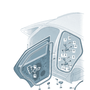 14A833055J 14A833056J  后车门适用于大众ID7