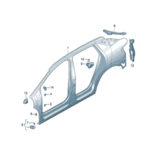 14G809605A  14G809606A 侧围件适用于大众ID7