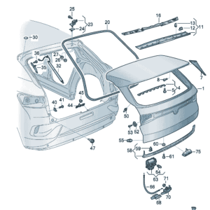 14G827025E 后舱盖尾门适用于大众ID7