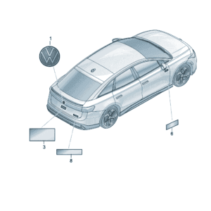 14G853687 标记字样适用于大众ID7