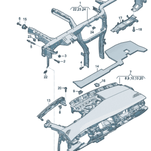 14G857017 仪表板横梁适用于大众ID7