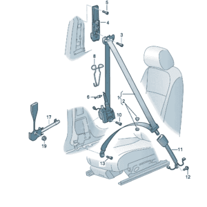 14G857705  14G857705KDM 左前安全带适用于大众ID7