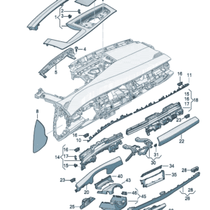14G858763A 护盖板适用于大众ID7