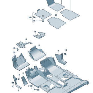14G863021 地板垫适用于大众ID7