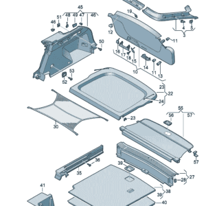 14G867707 后舱盖饰板适用于大众ID7
