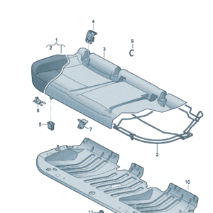 14G885175-靠背垫适用于大众ID7