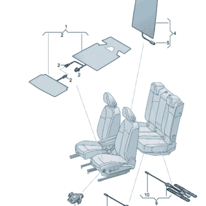 14G963555 座椅加热元件 适用于大众ID7