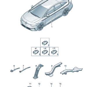 14G971042底盘线束适用于大众ID7