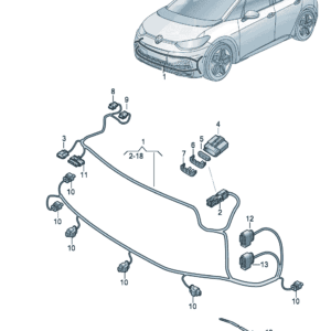 14G971095C 保险杠线束适用于大众ID7