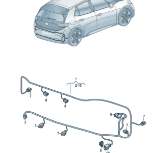 14G971104C 后保险杠线束适用于大众ID7