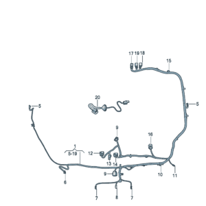 14G971147A 尾门线束适用于大众ID7