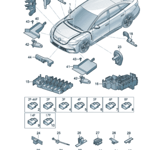 14G971420 发动机机舱线束适用于大众ID7