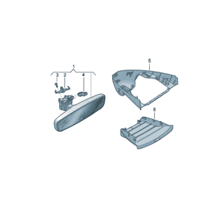 17G8575119B9 CAR INTERIOR MIRROR FOR VOLKSWAGEN ID7