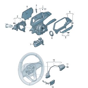 1EA953508Q 转向柱组合开关适用于上汽大众ID.3