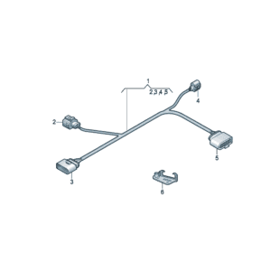 1EA971658A 适配器连接线束适用于上汽大众ID.3