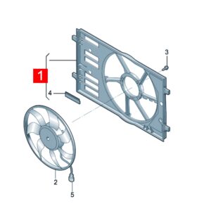 1ED121205 1ED959455AA 散热器  适用于上汽大众ID.3