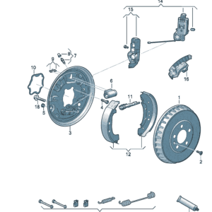 1ED609617A 制动鼓 适用于大众ID7