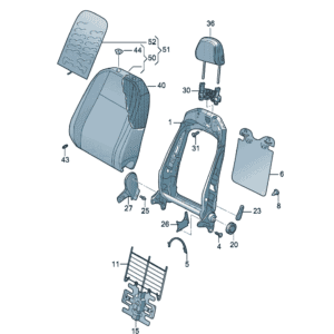 1ED881046G靠背底座适用于大众ID7
