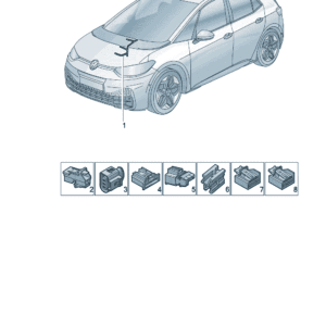 1ED971566D 电子控制空调器线束 适用于上汽大众ID.3