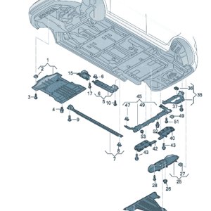 1EE825236B底板饰板适用于大众ID7