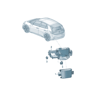 2QD907685E 2QD907686E 盲区控制单元适用于大众ID7