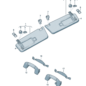 5GG857551E LU4  5GG857552N LU4 遮阳板适用于大众ID7