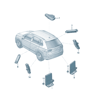 5WA035507A 车顶组合天线适用于上汽大众ID.3