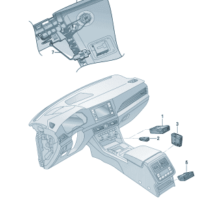 2G6035954 USB 双电插口适用于奥迪Q6