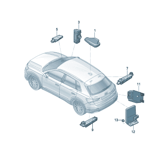 5WA035507A 车顶组合天线适用于奥迪Q6