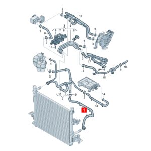 1ED121051A  冷却液软管 适用于大众ID7