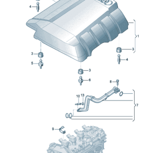 4KG103925A 进气管盖板 适用于奥迪A7L
