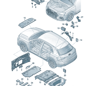 11G863935 横隔板减震器 适用于奥迪Q4e tron