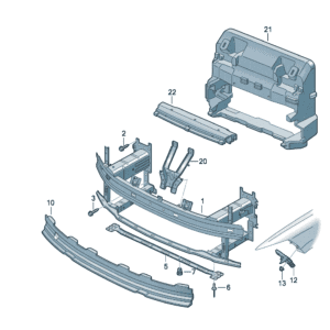 12D807109B 保险杠加强件 适用于奥迪Q5e tron