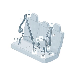 12D857805A 12D857806A 12D857807 后排安全带适用于奥迪Q5e tron