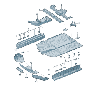 1EA803205底板适用于奥迪Q5e tron