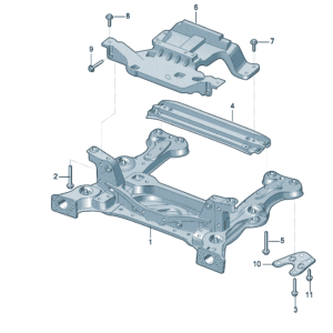 1ED199315C 机组支架适用于奥迪Q5e tron