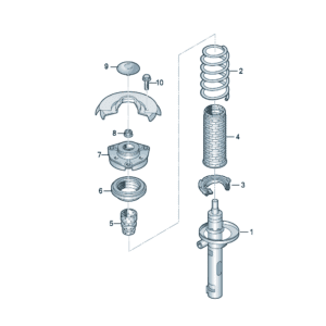 1ED413023D 气压减震器适用于奥迪Q5e tron