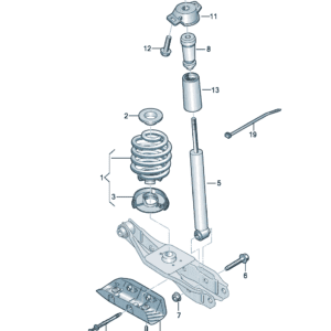 1ED511103AD 螺旋弹簧适用于奥迪Q5e tron