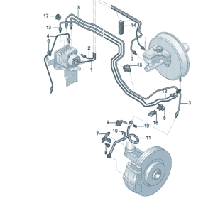 1ED614739 制动管适用于奥迪Q5e Tron