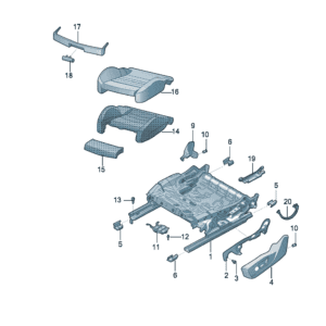 1ED881105B 1ED881106B 座椅底架 适用于奥迪Q5e tron