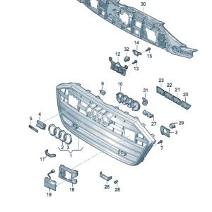 4KG853651D 散热器格栅 适用于奥迪A7L