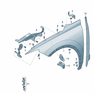 89A821105 89A821106翼子板适用于奥迪Q4e tron product image